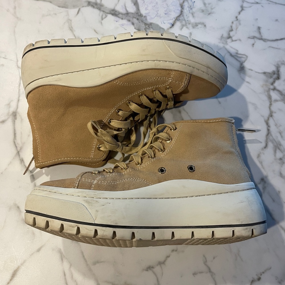 J Slides Sneakers size 8.5 with zip up back